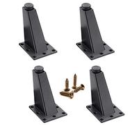 Sweieoni Patas 4 Piezas Patas Negras para Muebles Patas para Muebles Pies Muebles Aleación Aluminio Patas Cama Patas Mesa Patas Mesa Escritorio para Camas Mesas Sofá con Tornillos