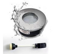 Sweier LED Einbaustrahler IP65, LED Spots 230V para medida de agujero de 68-75mm, Spots de techo de aluminio fundido para baño ambiente húmedo (sin bombilla) 1 unidad, GU10 lámpara empotrada