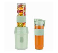SWEISS Mini Blender, Batidora portátil, Batidora MOOV7, 2 vasos de 570 ml con tapas de viaje, 4 cuchillas inox, 300 W, Apto para lavavajillas, Verde