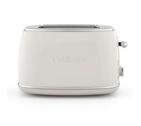 SWEISS - Tostadora de pan vintage GRS8, 2 ranuras, 6 niveles de potencia, descongelación, rápida y uniforme, limpieza fácil, cajón recoge migas, 850 W, beige