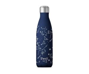 S'well Botella de agua de acero inoxidable de 17 onzas, cielo medianoche, triple capa, aisladas al vacío, mantiene las bebidas frías durante 36 horas y calientes durante 18, perfecta para llevar