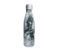 S'well Botella de agua de acero inoxidable de 481.9 g con follaje azul, triple capa, aisladas al vacío, mantiene las bebidas frías durante 36 horas y calientes durante 18 horas, perfecta para llevar