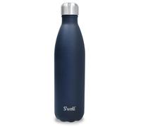 S'well Botella de agua reutilizable de acero inoxidable, 750 ml, azurita, triple aislamiento y a prueba de fugas, para bebidas calientes y frías de hasta 48 horas frías/24 horas calientes