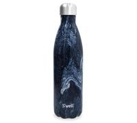 S'well Botella de agua reutilizable de acero inoxidable, 750 ml, mármol azurita, botella con triple aislamiento y a prueba de fugas para bebidas calientes y frías hasta 48 h en frío/24 h en caliente