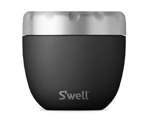 S'well Eats™ 2-in-1 Food Bowl with Screw-Top Lid, 636ml, Onyx, Triple-Insulated and Leak-Proof Food Flask for On-the-Go Eating up to 11h Cold/7h Hot