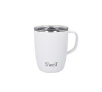 S'well Mug with Handle, Moonstone, 350ml. Vacuum Insulated Stainless Steel Travel Mug with Handle, On-The-Go Travel Cup with Slide-Open Lid - Dishwasher Safe