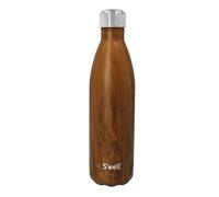 S'well Stainless Steel Reusable Water Bottle, 750ml, Teakwood, Triple-Insulated and Leak-Proof Drinking Bottle for Hot and Cold Beverages up to 48h Cold/24h Hot