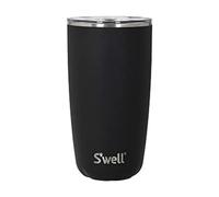 S'well Tumbler with Lid, 530ml, Onyx, BPA/BPS-Free Vacuum Triple-Insulated Travel Cup with Slide-Open Lid, for Hot and Cold Beverages, At Home or Work up to 12h Cold/4h Hot