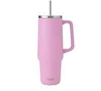 S'well Tumbler XL, Vaso Reutilizable con Pajita, Botella de Acero Inoxidable de Triple Capa, Mantiene las Bebidas Calientes durante 50h y Frías durante 10h, 1180ml, Rosa Hortensia