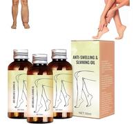 Swellclear Massage Oil for Legs - Swell Clear Lymphatic Drainage Massage Oil, Reduce Leg Swelling Naturally for Women and Men, Fast-Absorbing, Natural, Non-Greasy, for All Skin Types (3)