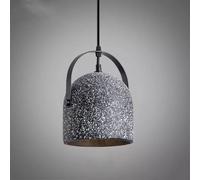 SWEMOPP Lámpara colgante de hormigón negro Cúpula moderna Lámpara colgante de techo industrial Cilindro de cemento gris Lámpara de araña retro vintage para comedor Cocina Isla Dormitorio Granja Restau