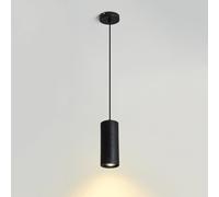 SWEMOPP Lámpara colgante de tubo largo de piedra negra, barra de luz, mini lámparas lineales para isla de cocina, lámpara colgante de techo individual, lámpara vintage de mediados de siglo para comedo