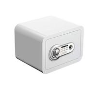 SWENEEN Caja Fuerte con Luz De Inducción, Construcción De Acero, Caja Fuerte Biométrica con Huella Dactilar para Joyas Y Dinero En Efectivo En El Hogar, Blanca-A,White-A