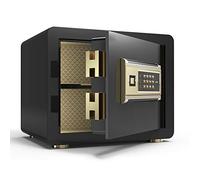 SWENEEN Caja Fuerte Electrónica Safe Safe para Seguridad En El Hogar Y La Oficina, Construcción De Acero con Cerradura De Teclado Electrónico para Guardar Joyas Y Dinero En Efect,Black-A