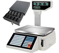 SWENEEN Digitale Preisauszeichnungswaage für Einzelhandelsgeschäfte, präzises Wiegen und Rechnen, Kapazität 0-30 kg, Ideal für Die Lebensmittelbranche