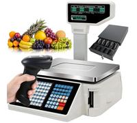 SWENEEN Digitale Zählwaage mit Barcode-Druck, elektronischer Wiege- und Preisauszeichnungslösung für Mehr Effizienz in Supermärkten und Einzelhandelsgeschäften
