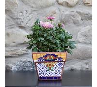 SWENEEN Maceta Grande De Cerámica Americana para Exteriores, Maceta Clásica Europea para Jardín, Maceta De Interior para Plantas De Interior, Maceta Decorativa para Jardín Exteri,B-16 * 16 * 14cm