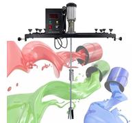SWENEEN Mezclador de pintura neumático, máquina mezcladora eléctrica de tanque de 980 W, máquina mezcladora de pintura comercial de 1 tonelada con colgador de soporte, paquete, 1 unidad