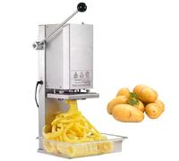 SWENEEN Peladora De Patatas Eléctrica para Uso Comercial, Máquina para Patatas Fritas De Acero Inoxidable, Grosor Ajustable De 3 A 10 Mm, Funcionamiento Rápido En 5 Segundos.,