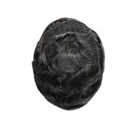 SWENEEN Peluca De 0,03 Mm, Piel Ultrafina, Tupé Masculino, Prótesis De Cabello Humano Natural para Hombres, Pelucas Capilares Masculinas, 1B10#-8X10,1B10#-8x10