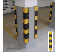 SWENEEN Protector de pared de garaje, protector de esquina de pared, protector de goma reflectante para garaje y piso bajo, bordes de garaje, protector de esquina de pared, amarillo, 1 unidad, 120 cm