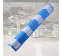 SWENEEN Protector de pared de garaje, protector de esquina de pared, protectores de esquina de estacionamiento, garajes, protectores de esquina reflectantes de 0,6 cm de grosor, azul, 20 unidades