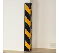 SWENEEN Protector de pared de garaje, protector de esquina de pared, protectores de esquina de goma para estacionamiento, garajes, protectores reflectantes de esquina de pared, amarillo, 2 unidades