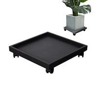 SWENEEN Soporte Rodante para Plantas De Alta Resistencia con Ruedas con Bloqueo para Movilidad En Interiores Y Exteriores, Negro - 24 Cm/9,44 Pulgadas,Black-24cm/9.44In