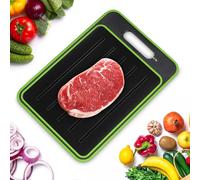 Swetfela Tabla de descongelación 4 en 1, tabla de descongelación Miracle Melt, carne y alimentos congelados, bandeja de descongelación de doble cara, descongelación rápida de alimentos congelados (36