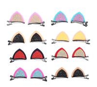 SWETRACE 16 Pinzas Cabello Orejas de Gato Metalizadas Multicolor Pack de 16 Unidades para Niñas y Mujeres Accesorios Decorativos para Fiestas Cumpleaños y Uso Diario