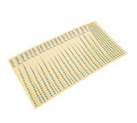SWETRACE 20 Pegatinas para Diapasón de Guitarra en Pvc Color Caqui, Fáciles de Despegar, Ideales para Principiantes Que Practican Guitarra Acústica y Folk