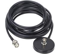 SWETRACE 5m Base Magnética para Antena Coaxial con Cable de Montaje para Radio Móvil y Transceptor Portátil Compatible con Antenas de Coche y CB