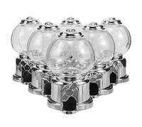 SWETRACE 6 Piezas Caja Dispensadora de Dulces Mini Recipiente Plástico para Golosinas con Diseño Vintage Caja para Detalles de Boda y Fiestas Divertida Máquina Expendedora para Escritorio