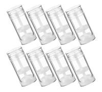 SWETRACE 8 Botellas Pequeñas para Desodorante Giratorias de Plástico Transparente 30 Ml, Envases Vacíos para Viaje y Almacenamiento de Bálsamo, Tubo DIY Portátil y Rellenable