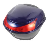 SWETRACE Baúl Trasero para Scooter y Motocicleta de Color Azul, Caja de Almacenamiento Cerradura Segura, Gran Capacidad para Equipaje, Resistente a Lluvia y Polvo, Compatible Motos