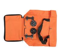 SWETRACE Bolsa con Ruedas para Carrito de Supermercado Plegable Naranja, Bolsa de Compras Reutilizable Grande y Portátil, Carrito Auxiliar Plegable Adecuado para Hogar, Mercado y Transporte