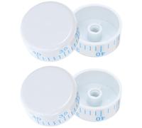 SWETRACE Controlador de temperatura del termostato del refrigerador, perilla del interruptor de control de temperatura, ABS blanco, 4 piezas, control preciso para refrigerador y congelador