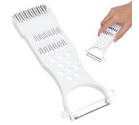 SWETRACE Cortador Multifuncional Manual para Patatas y Verduras Pelador y Rallador Compacto para Cocina Herramienta Ligera para Preparar Frutas y Hortalizas Fácilmente Color Aleatorio