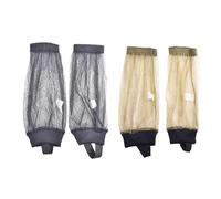 SWETRACE Cubiertas para Pies Ajustables 2 Pares, Malla Transpirable y Ligera, Tamaño Único, Colores Verde y Negro, Protección para Senderismo, Caza y Actividades al Aire Libre