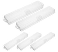 SWETRACE Estuche de Plástico para Pasta de Dientes y Brochas de Maquillaje, Solución de Almacenamiento Versátil y Compacto Gran Capacidad para Viaje, Pack de 5 Piezas