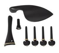 SWETRACE Juego de Accesorios para Violín Negro de Material Sintético Piezas de Repuesto y Función de Reparación para Violinistas Profesionales