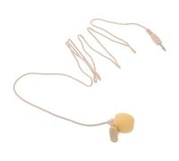 SWETRACE Micrófono de Solapa Portátil Beige con Clip de Corbata para Entrevistas al Aire Libre y Uso Personal, Diseño Compacto con Conexión 3.5 Mm Plug and Play