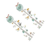 SWETRACE Pegatina de Pared para Medir Altura Infantil Diseño de Animales Adhesivo Autoadhesivo Extraíble Tamaño 30X60 CM 2 Unidades Decoración Creativa para Habitación Infantil