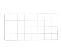SWETRACE Rejilla Metálica para Pared 40x20 Cm, Panel de Malla Decorativo en Color Gris Claro, Expositor de Fotografías y Recuerdos para Decoración de Hogar y Oficina, Marco y Soporte