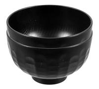 SWETRACE Tazones de Sopa Japoneses 2 Piezas, Cuencos Estilo Japonés Negros Diseño de Caparazón de Tortuga, Cuenco Tradicional para Miso, Ramen y Cocina Asiática, Aptos para Restaurante