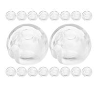 SWETRACE Tope de Cadena Cuentas Transparente, 24 Piezas para Persianas Verticales, Accesorio de Fijación para Cortinas Enrollables en Sala, Baño y Cocina