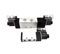 SWEWDSQG 1PCS Válvula neumática Serie 4V, Controlador de válvulas 5/2, 5/3, 4V210-08, 4V220-08, 4V330C-10, AC220V, DC24V, DC12V, solenoide(4V330P-10,DC12V)