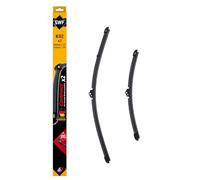 SWF Connect 2x Limpiaparabrisas K02 - Delanteras - 600 mm / 475 mm | Juego de 2 Escobillas Planas, Fabricadas en Alemania, 507851