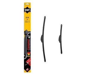 SWF Connect 2x Limpiaparabrisas U14 - Delanteras - 550 mm / 350 mm | Juego de 2 Escobillas Planas, Fabricadas en Alemania, 507833