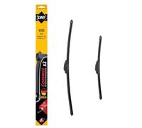 SWF Connect 2x Limpiaparabrisas U33 - Delanteras - 650 mm / 530 mm | Juego de 2 Escobillas Planas, Fabricadas en Alemania, 507842